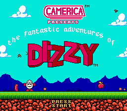 The Fantastic Adventures of Dizzy (Homebrew) — Title screen